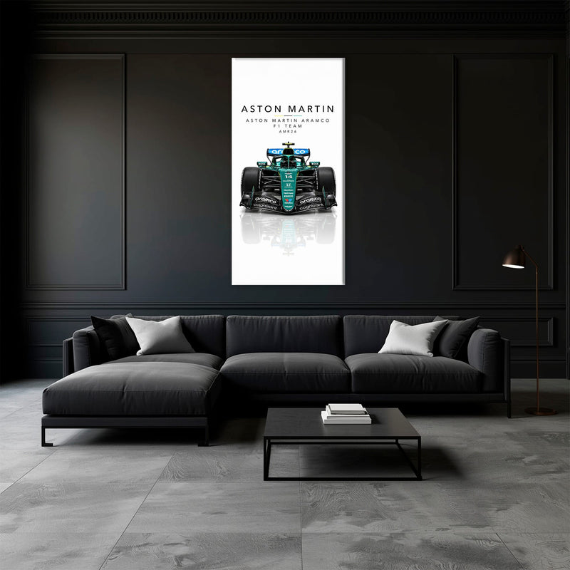 Aston Martin Aramco AMR26 Wall Art | Formula 1 Decor Cars