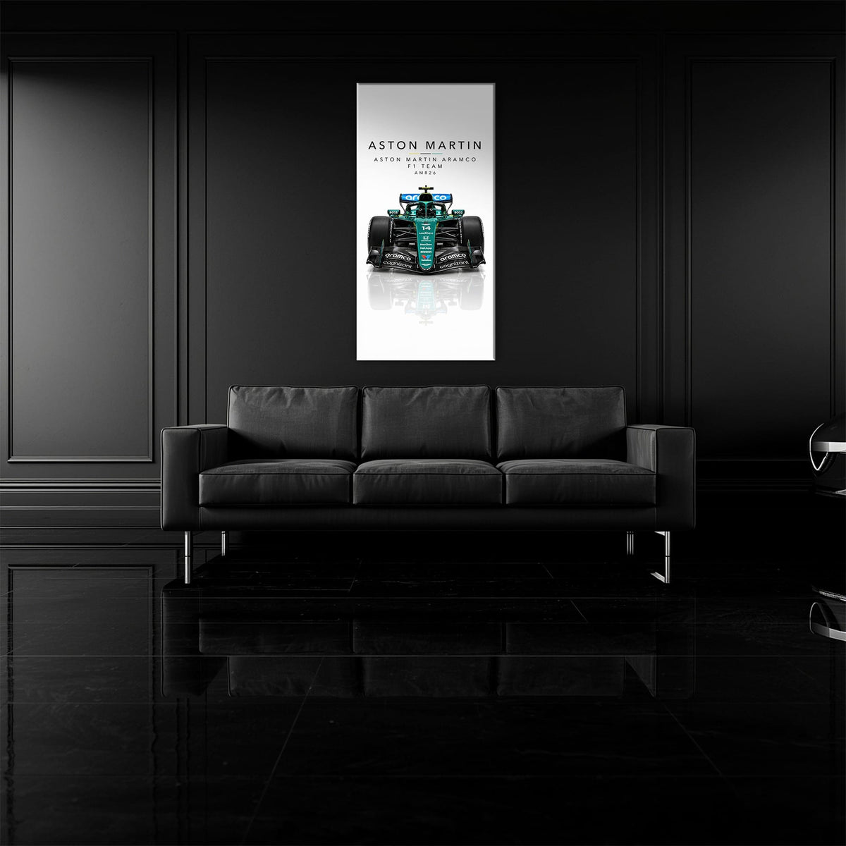 Aston Martin Aramco AMR26 Wall Art | Formula 1 Decor Cars