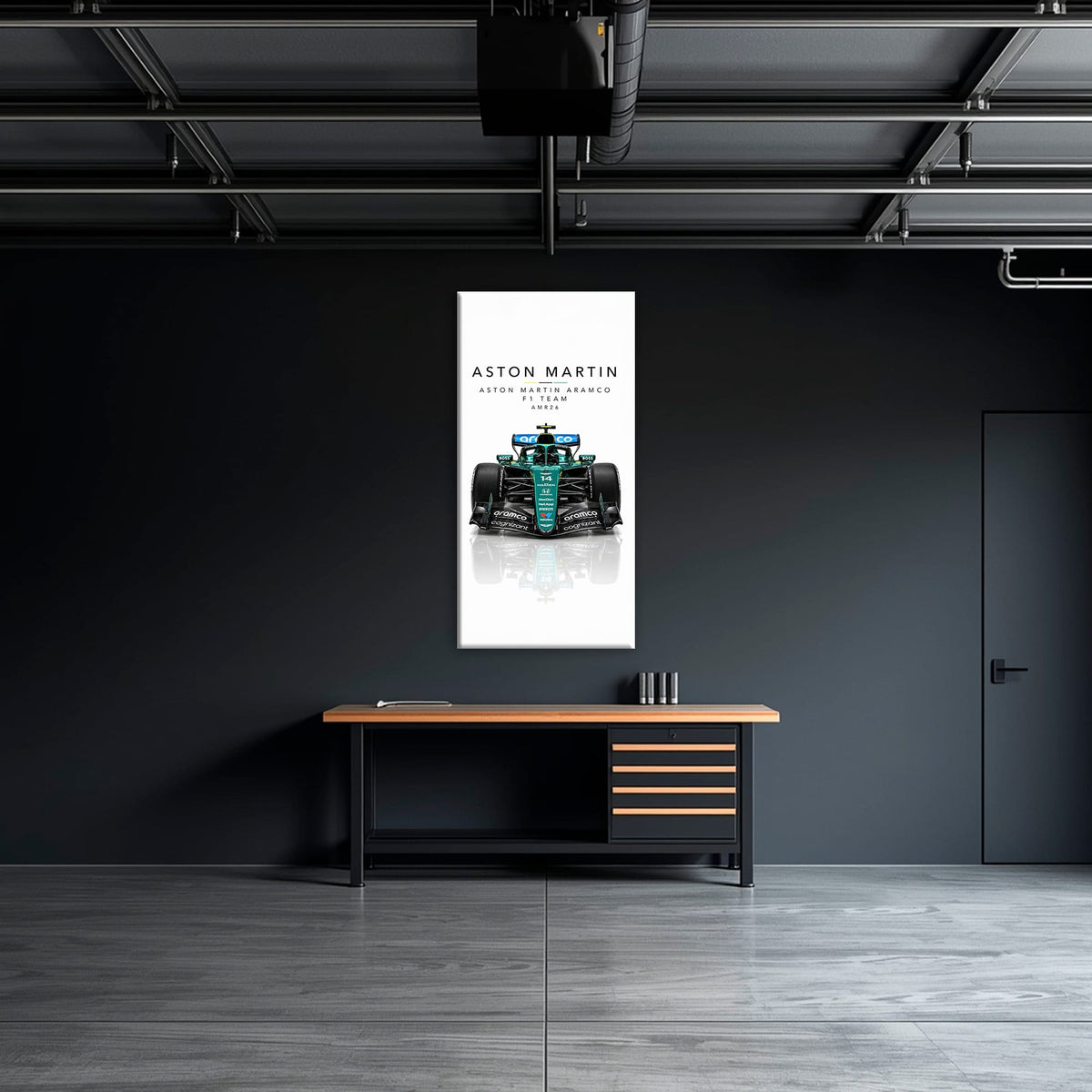Aston Martin Aramco AMR26 Wall Art | Formula 1 Decor Cars
