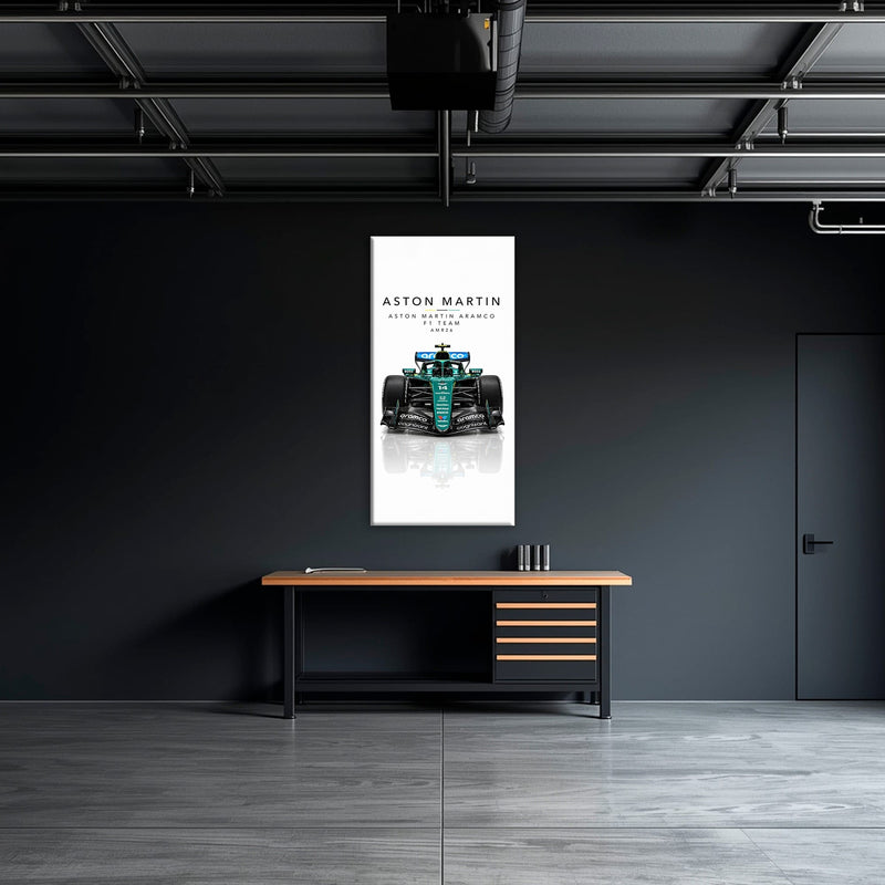 Aston Martin Aramco AMR26 Wall Art | Formula 1 Decor Cars