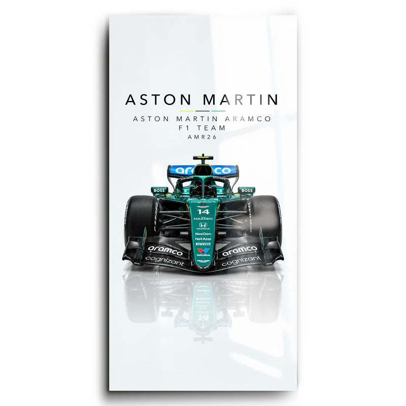Aston Martin Aramco AMR26 Wall Art | Formula 1 Decor Cars