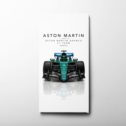 Aston Martin Aramco AMR26 Wall Art | Formula 1 Decor Cars