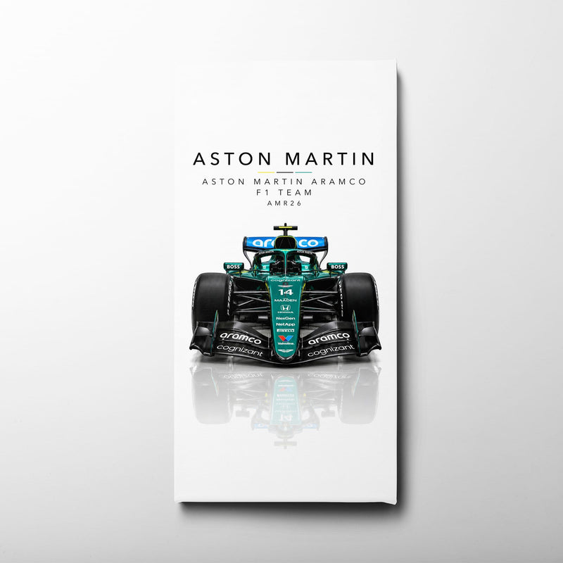 Aston Martin Aramco AMR26 Wall Art | Formula 1 Decor Cars
