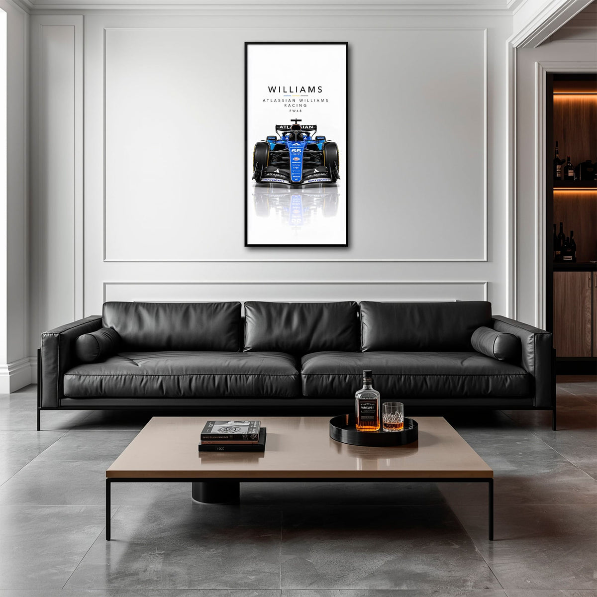 Atlassian Williams Racing FW48 Wall Art | Formula 1 Decor Cars
