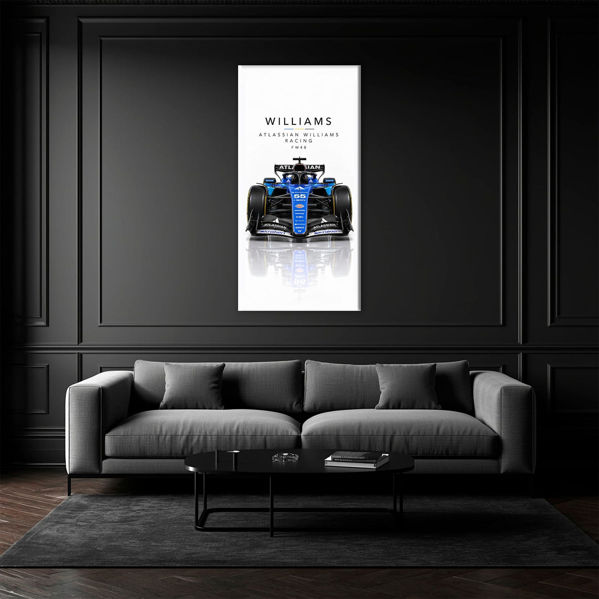 Atlassian Williams Racing FW48 Wall Art | Formula 1 Decor Cars
