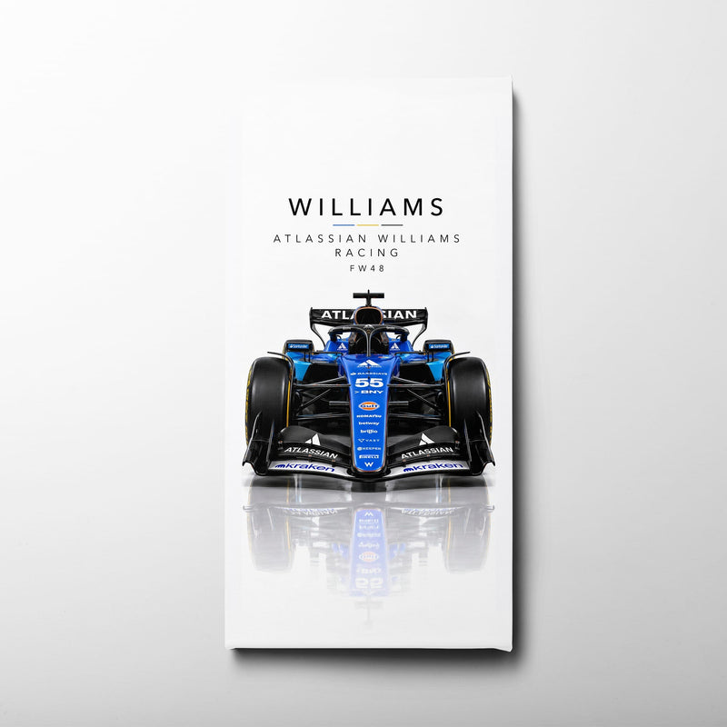 Atlassian Williams Racing FW48 Wall Art | Formula 1 Decor Cars