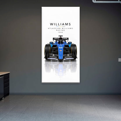 Atlassian Williams Racing FW48 Wall Art | Formula 1 Decor Cars