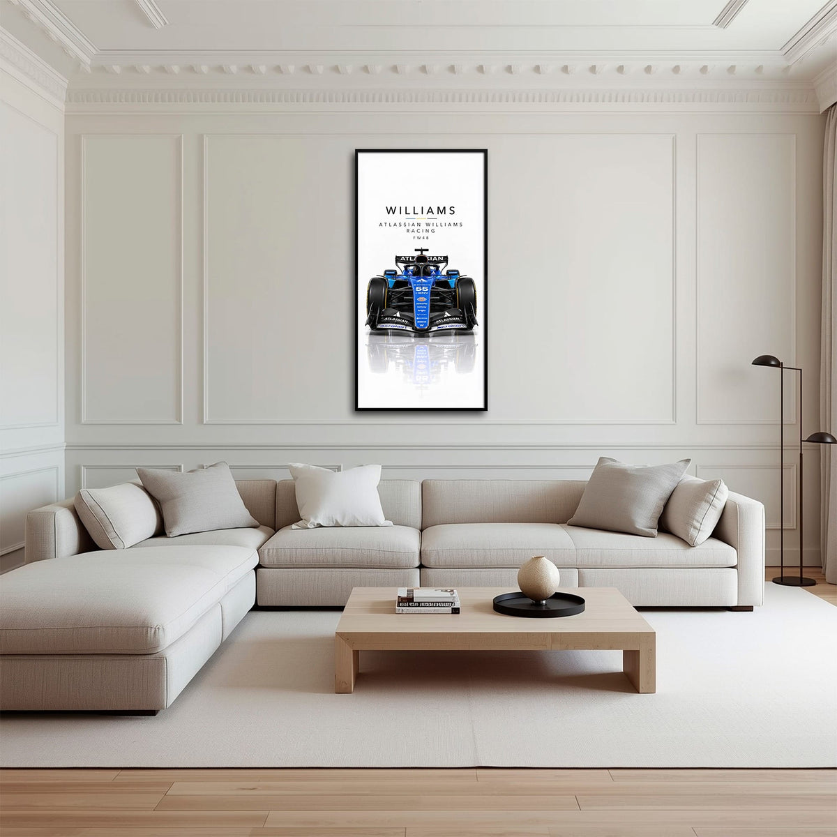 Atlassian Williams Racing FW48 Wall Art | Formula 1 Decor Cars