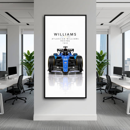 Atlassian Williams Racing FW48 Wall Art | Formula 1 Decor Cars
