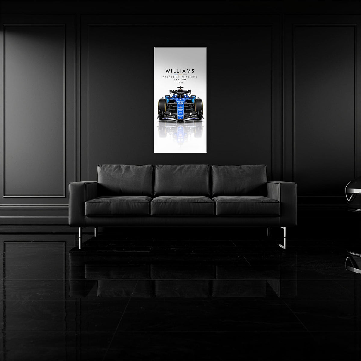 Atlassian Williams Racing FW48 Wall Art | Formula 1 Decor Cars