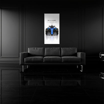 Atlassian Williams Racing FW48 Wall Art | Formula 1 Decor Cars
