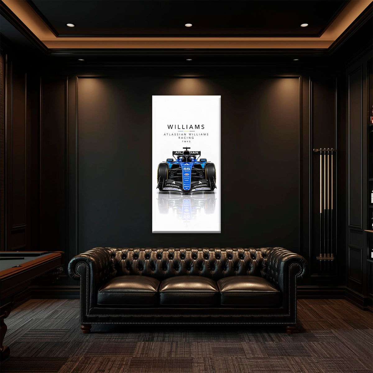 Atlassian Williams Racing FW48 Wall Art | Formula 1 Decor Cars