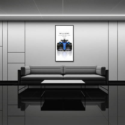 Atlassian Williams Racing FW48 Wall Art | Formula 1 Decor Cars