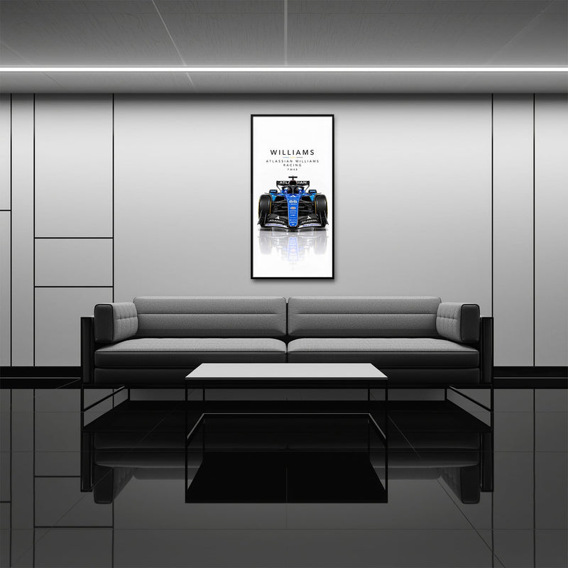 Atlassian Williams Racing FW48 Wall Art | Formula 1 Decor Cars