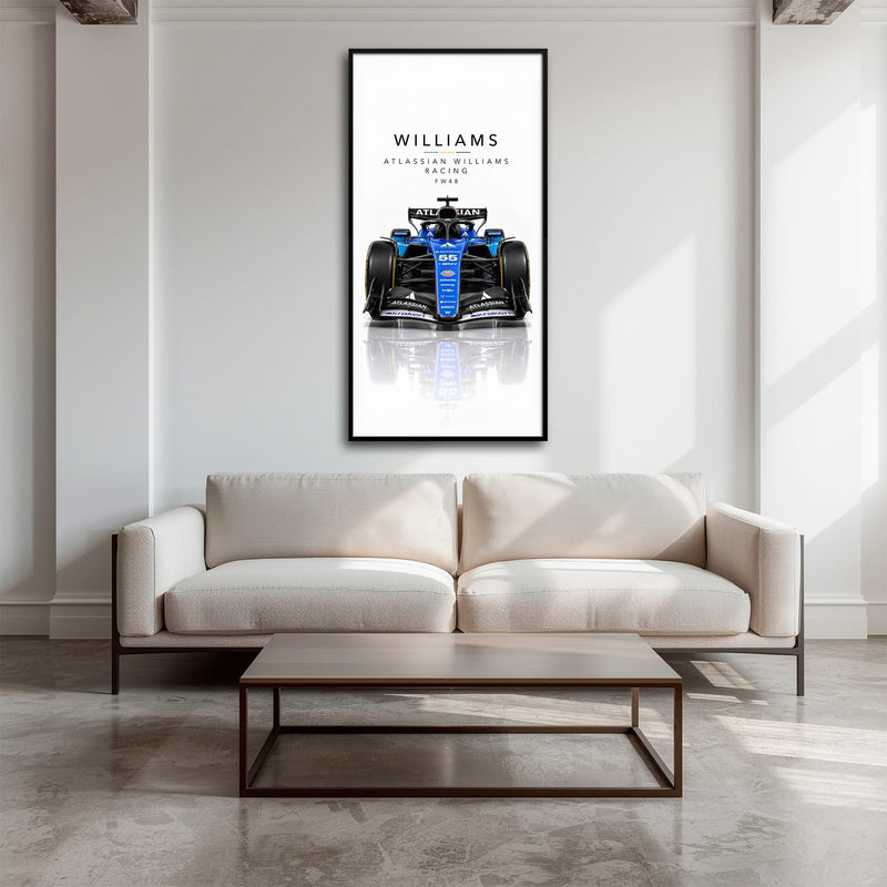 Atlassian Williams Racing FW48 Wall Art | Formula 1 Decor Cars