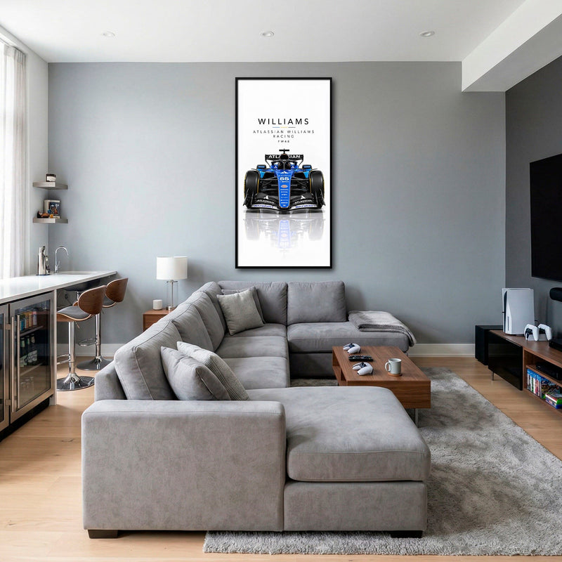 Atlassian Williams Racing FW48 Wall Art | Formula 1 Decor Cars