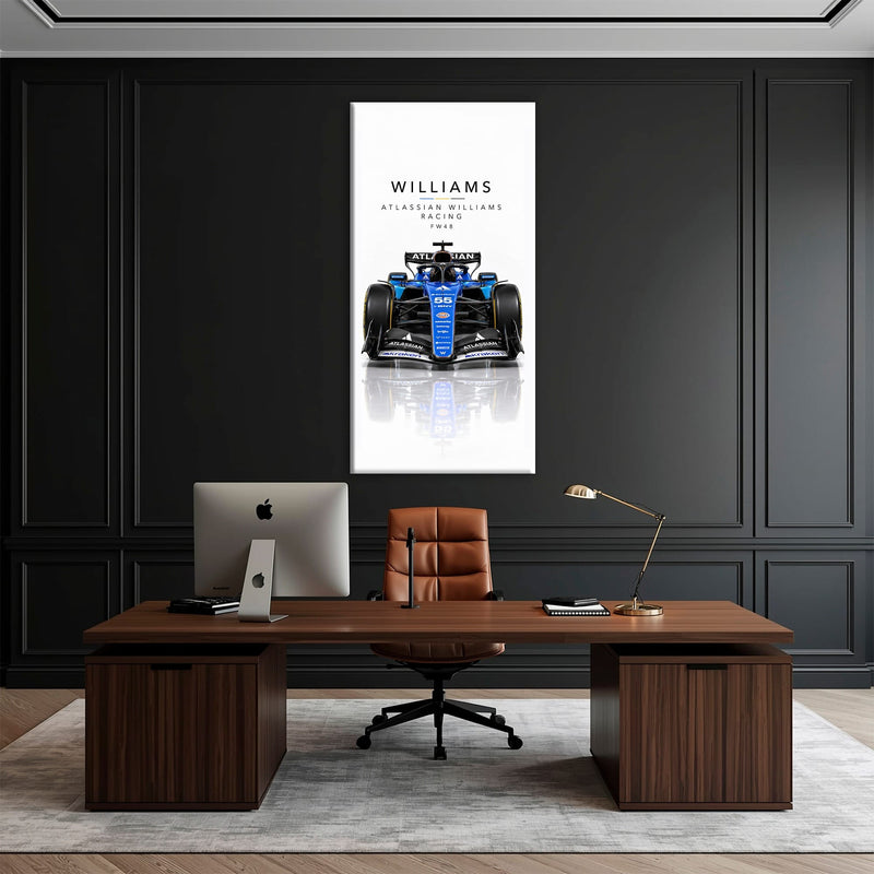 Atlassian Williams Racing FW48 Wall Art | Formula 1 Decor Cars