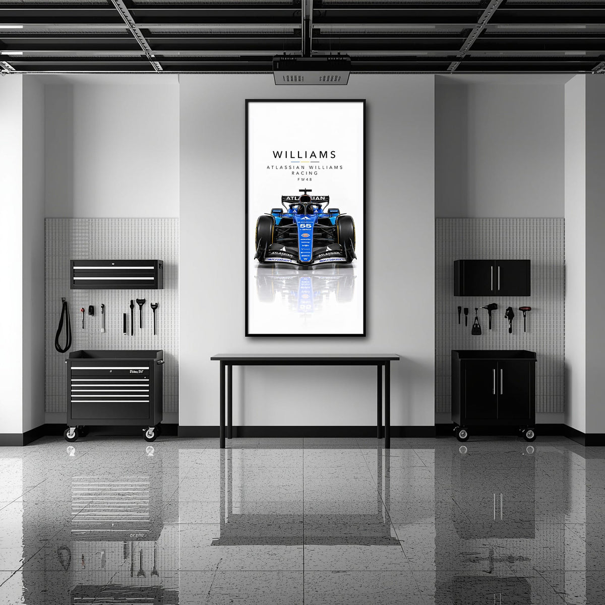 Atlassian Williams Racing FW48 Wall Art | Formula 1 Decor Cars