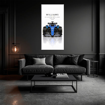 Atlassian Williams Racing FW48 Wall Art | Formula 1 Decor Cars