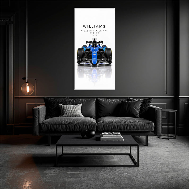 Atlassian Williams Racing FW48 Wall Art | Formula 1 Decor Cars