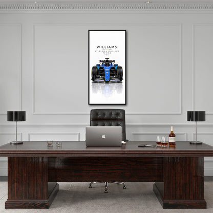 Atlassian Williams Racing FW48 Wall Art | Formula 1 Decor Cars