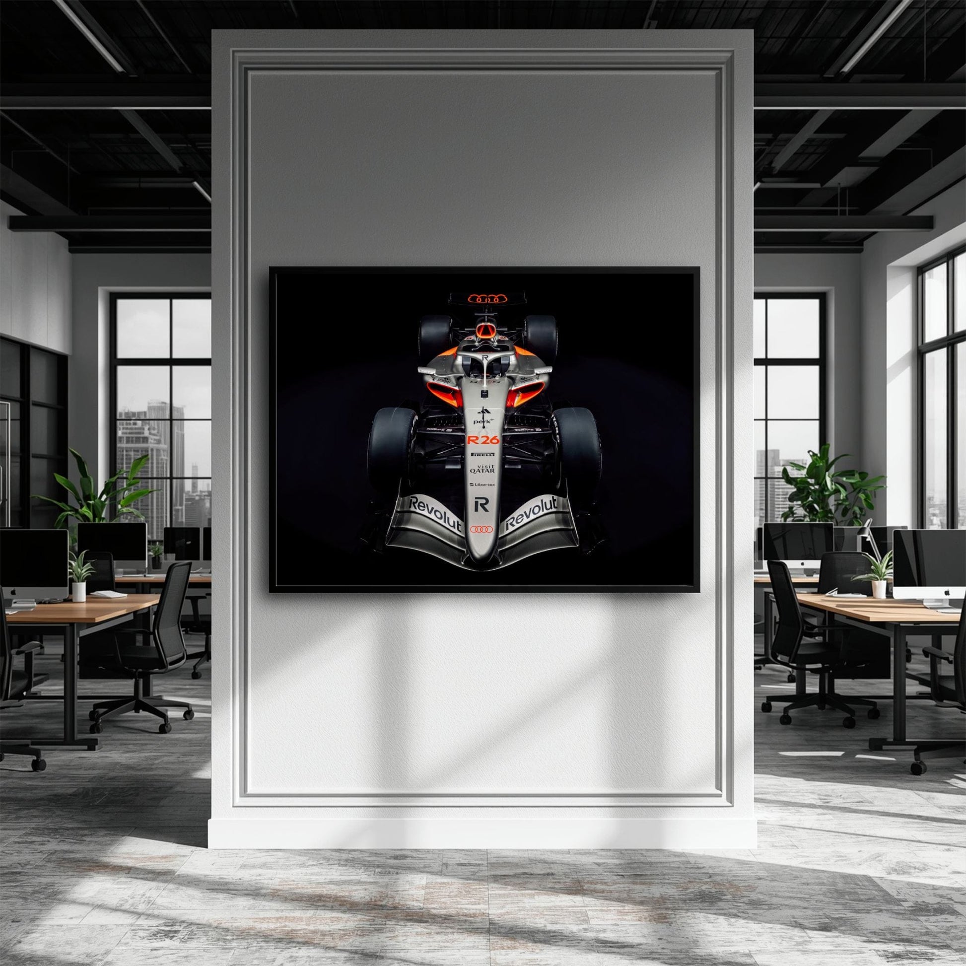 Audi F1 Wall Art – Formula 1 Motorsport Canvas Print-Racing car decor Cars