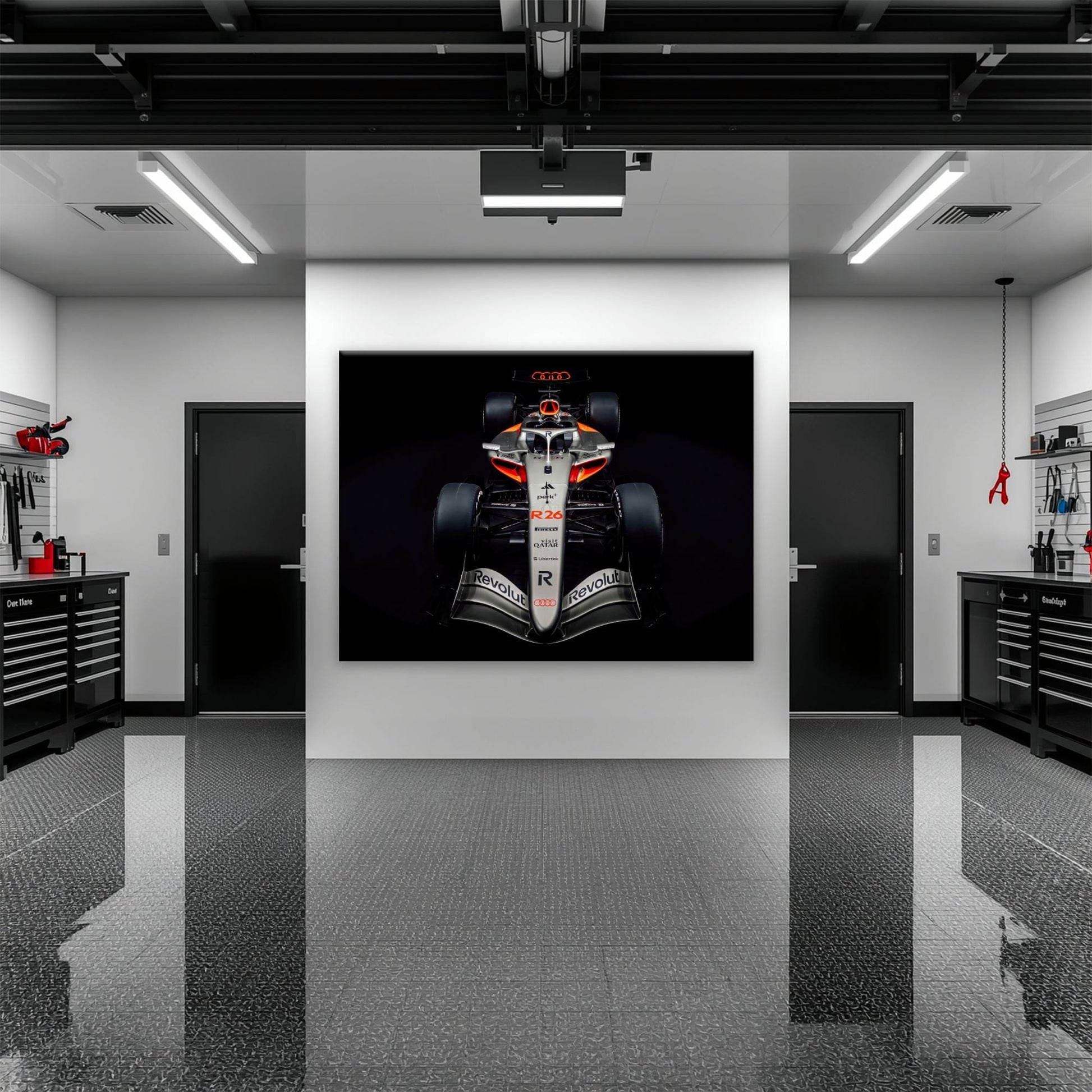 Audi F1 Wall Art – Formula 1 Motorsport Canvas Print-Racing car decor Cars