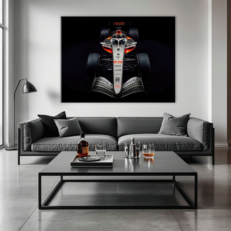 Audi F1 Wall Art – Formula 1 Motorsport Canvas Print-Racing car decor Cars