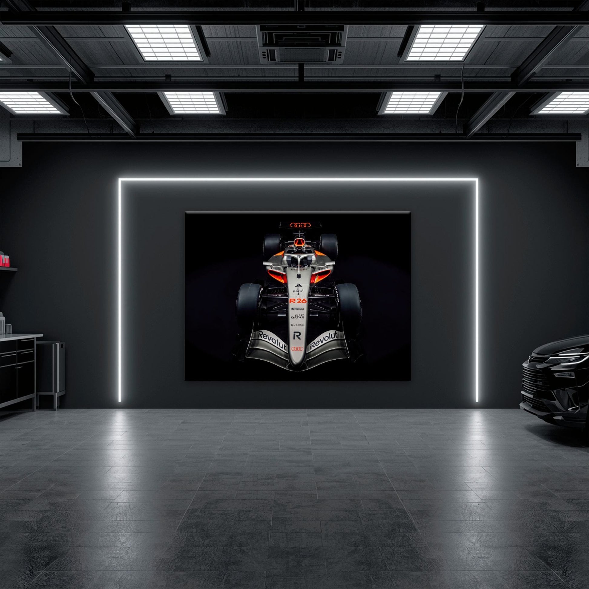 Audi F1 Wall Art – Formula 1 Motorsport Canvas Print-Racing car decor Cars