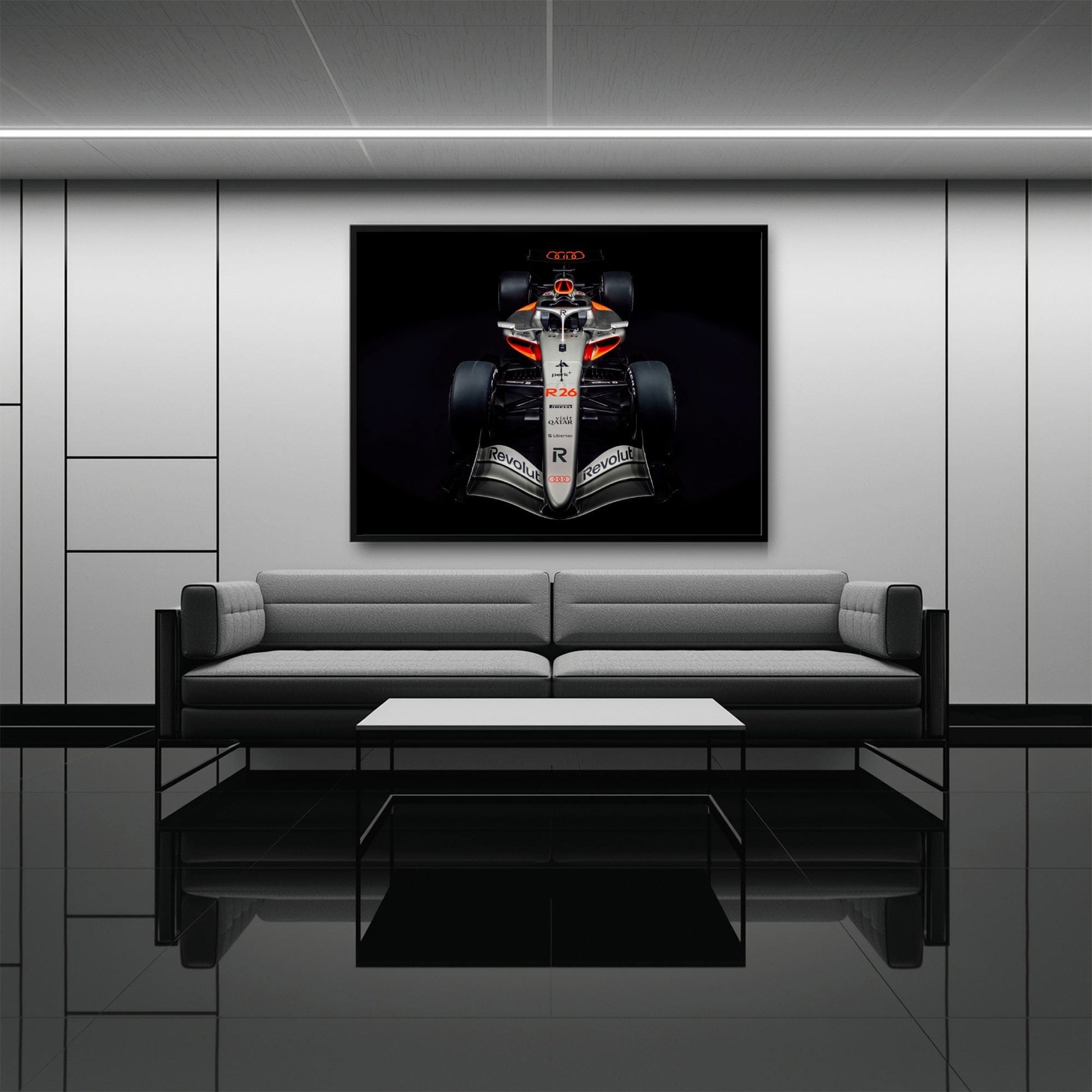 Audi F1 Wall Art – Formula 1 Motorsport Canvas Print-Racing car decor Cars