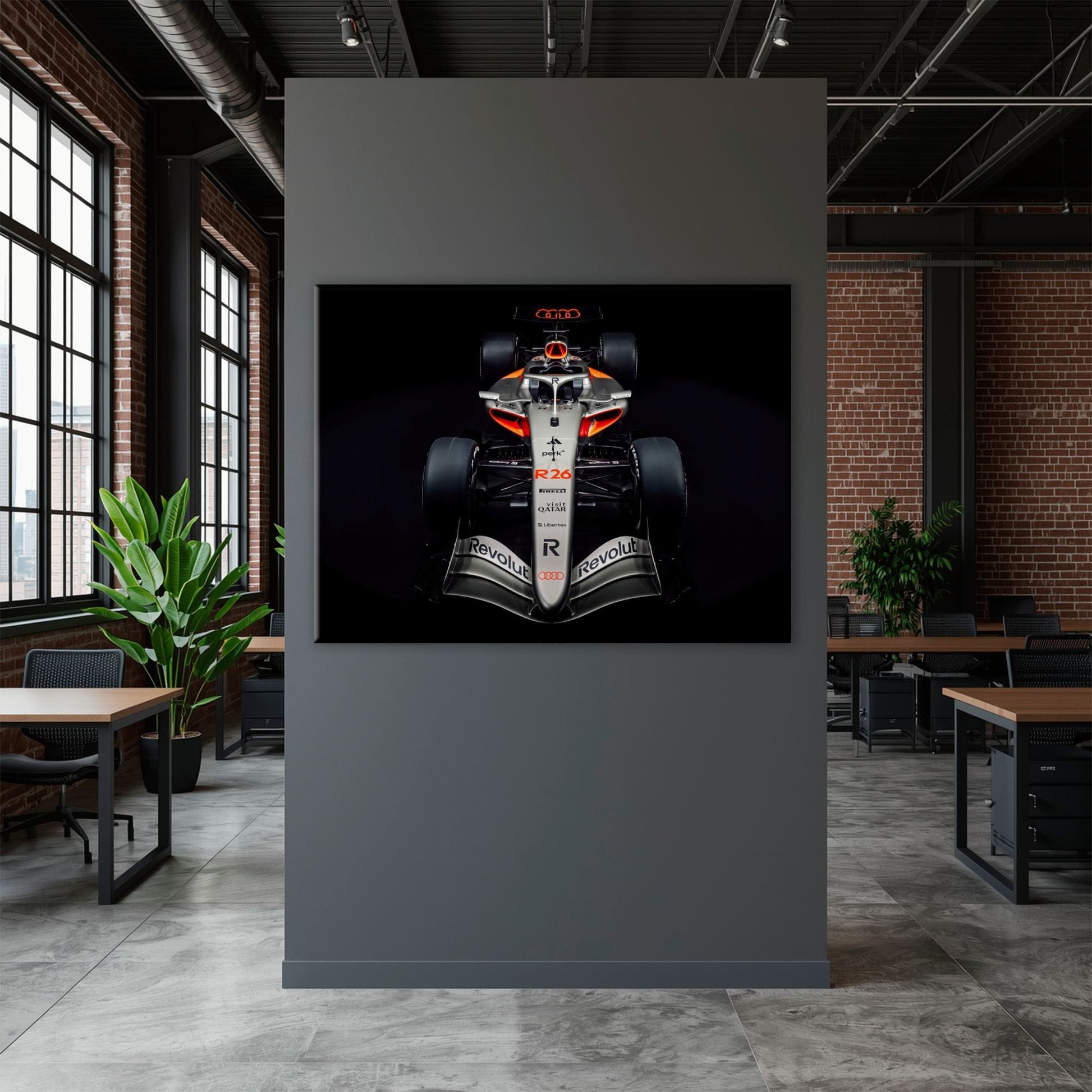 Audi F1 Wall Art – Formula 1 Motorsport Canvas Print-Racing car decor Cars