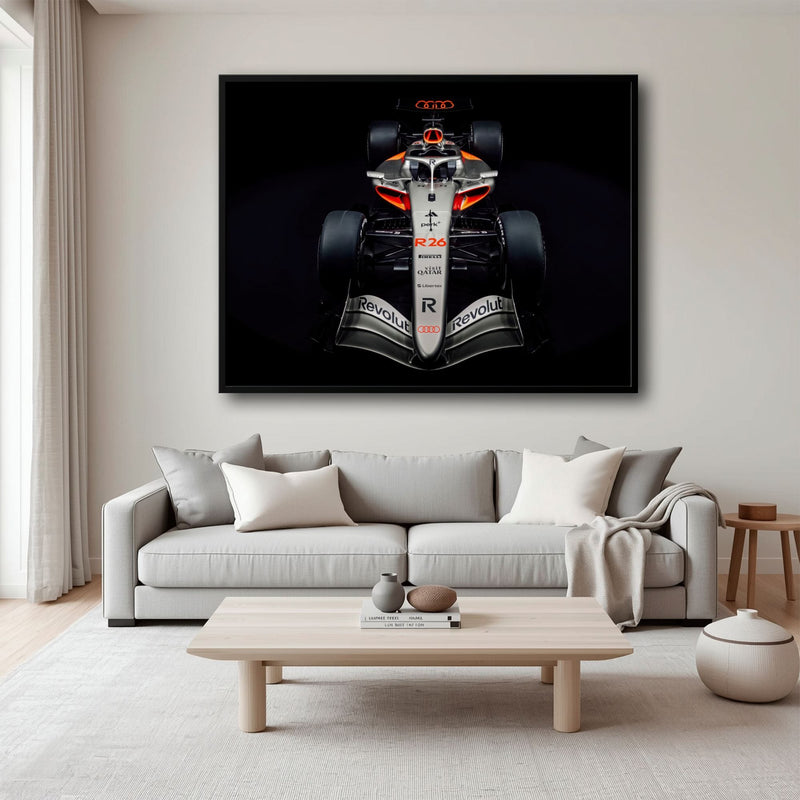 Audi F1 Wall Art – Formula 1 Motorsport Canvas Print-Racing car decor Cars