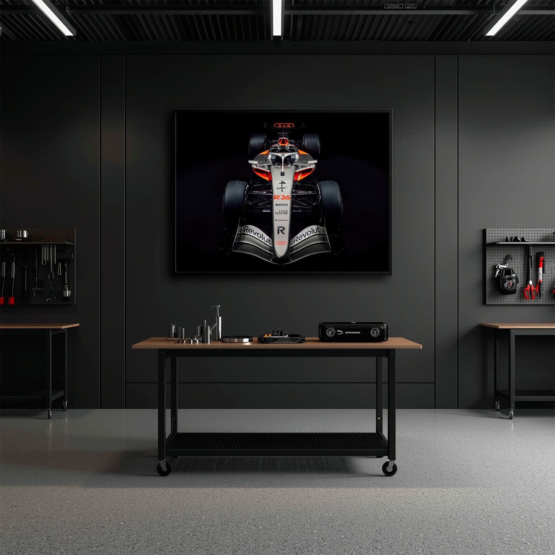 Audi F1 Wall Art – Formula 1 Motorsport Canvas Print-Racing car decor Cars