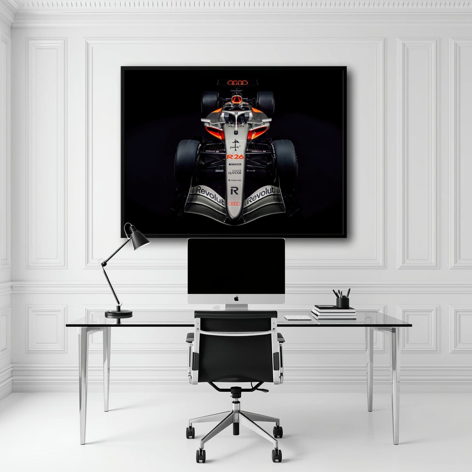 Audi F1 Wall Art – Formula 1 Motorsport Canvas Print-Racing car decor Cars