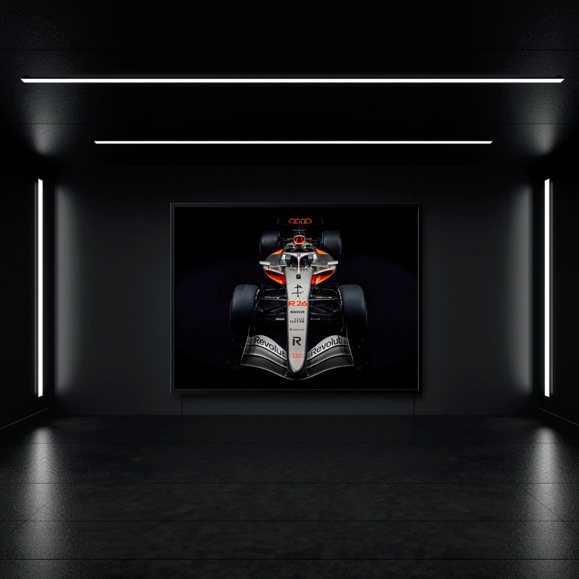 Audi F1 Wall Art – Formula 1 Motorsport Canvas Print-Racing car decor Cars