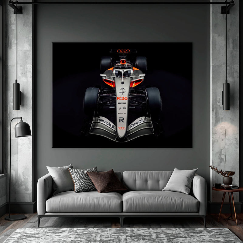 Audi F1 Wall Art – Formula 1 Motorsport Canvas Print-Racing car decor Cars