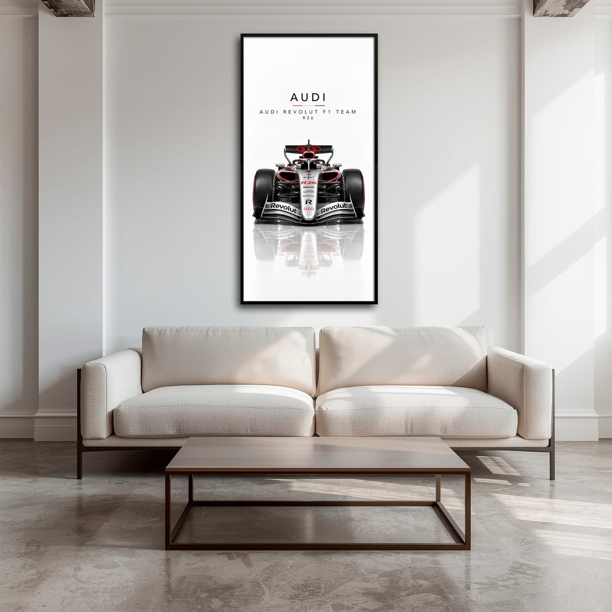 Audi Revolut F1 Team R26 Wall Art | Formula 1 Decor Cars