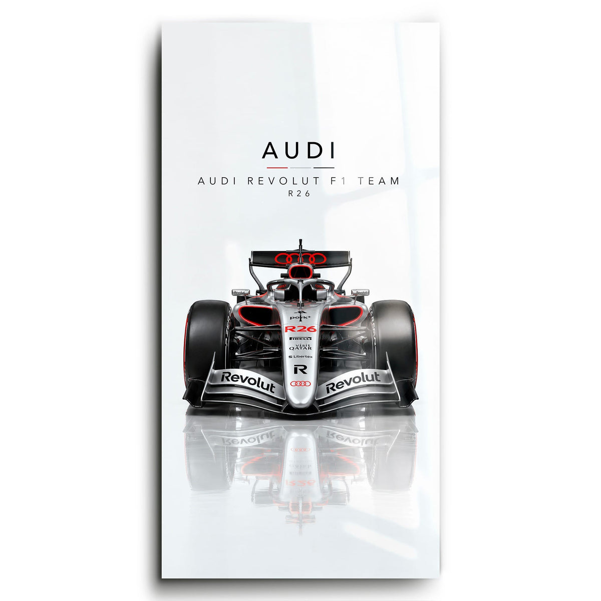 Audi Revolut F1 Team R26 Wall Art | Formula 1 Decor Cars