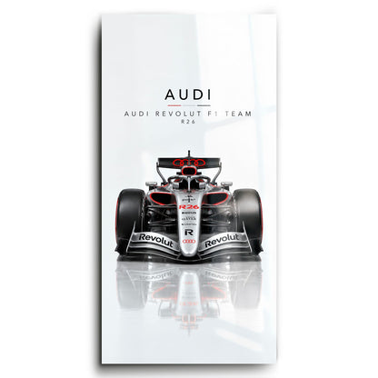 Audi Revolut F1 Team R26 Wall Art | Formula 1 Decor Cars