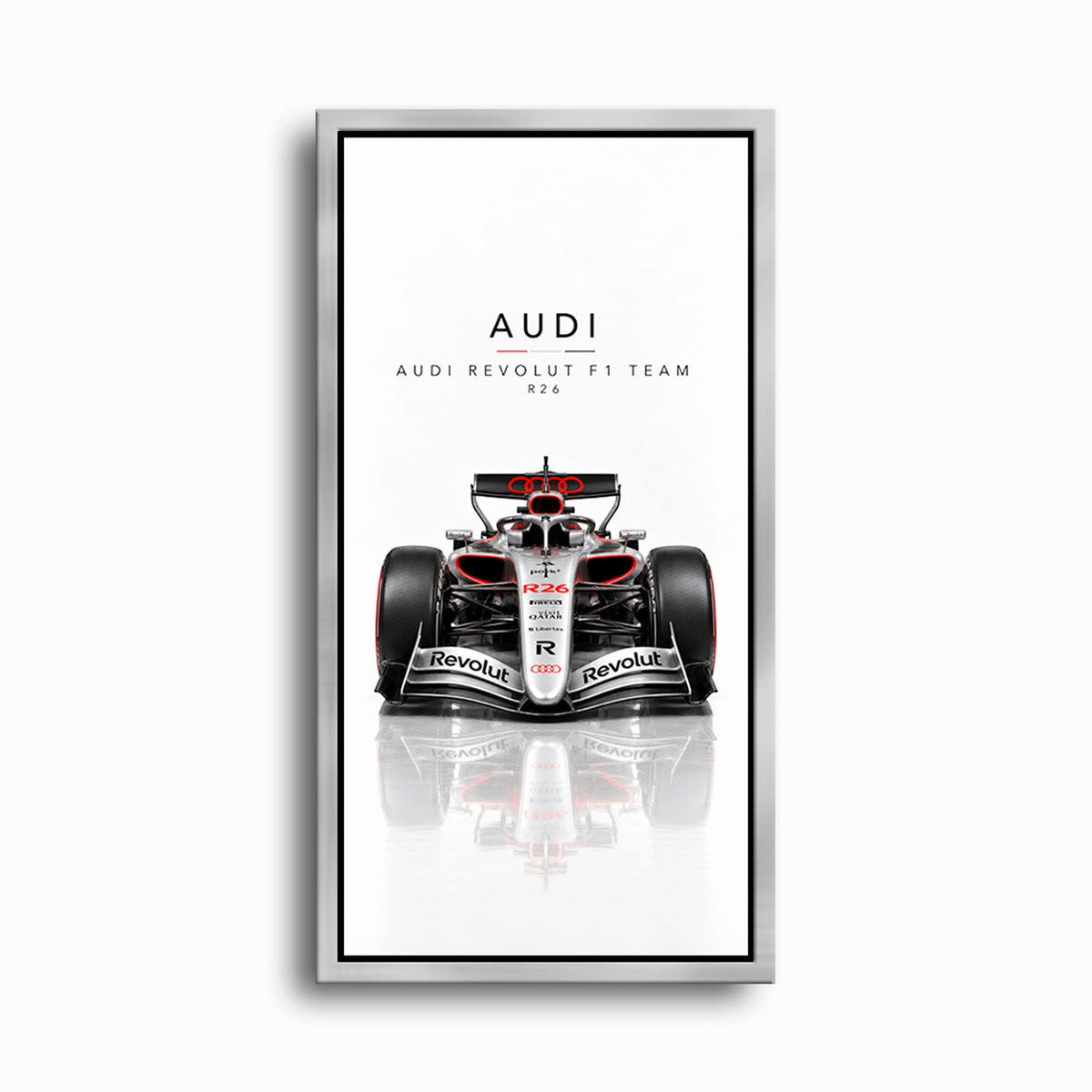 Audi Revolut F1 Team R26 Wall Art | Formula 1 Decor Cars