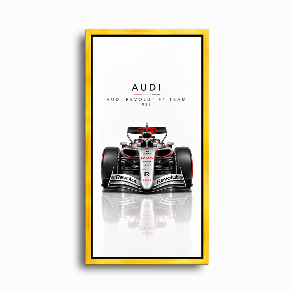 Audi Revolut F1 Team R26 Wall Art | Formula 1 Decor Cars
