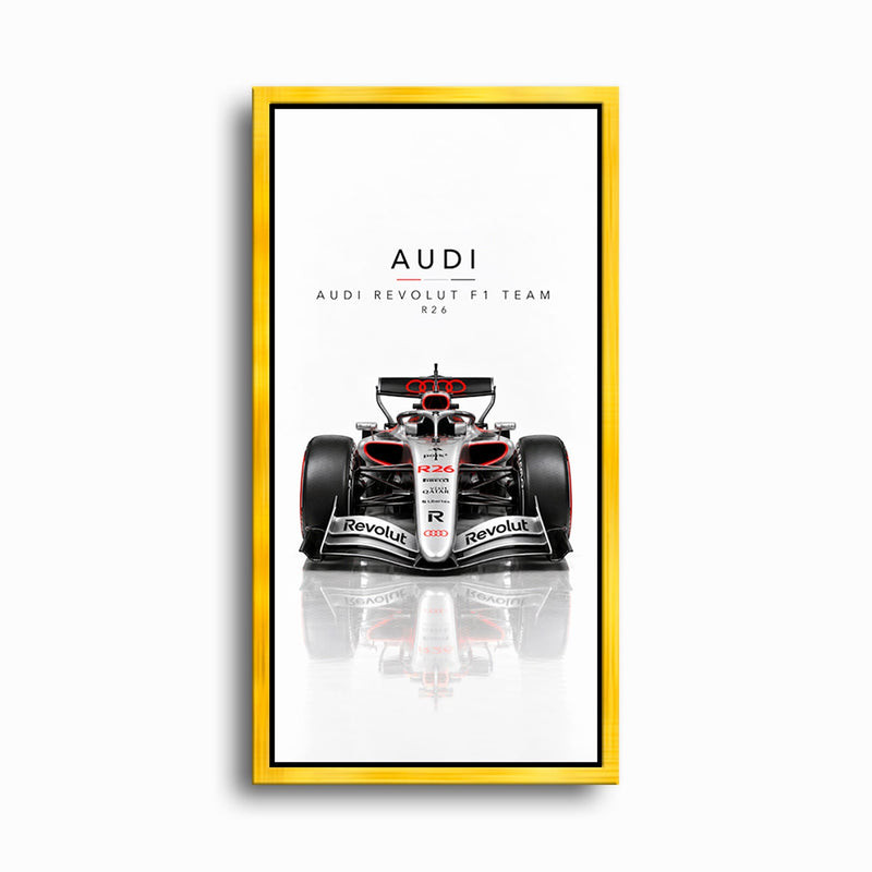 Audi Revolut F1 Team R26 Wall Art | Formula 1 Decor Cars