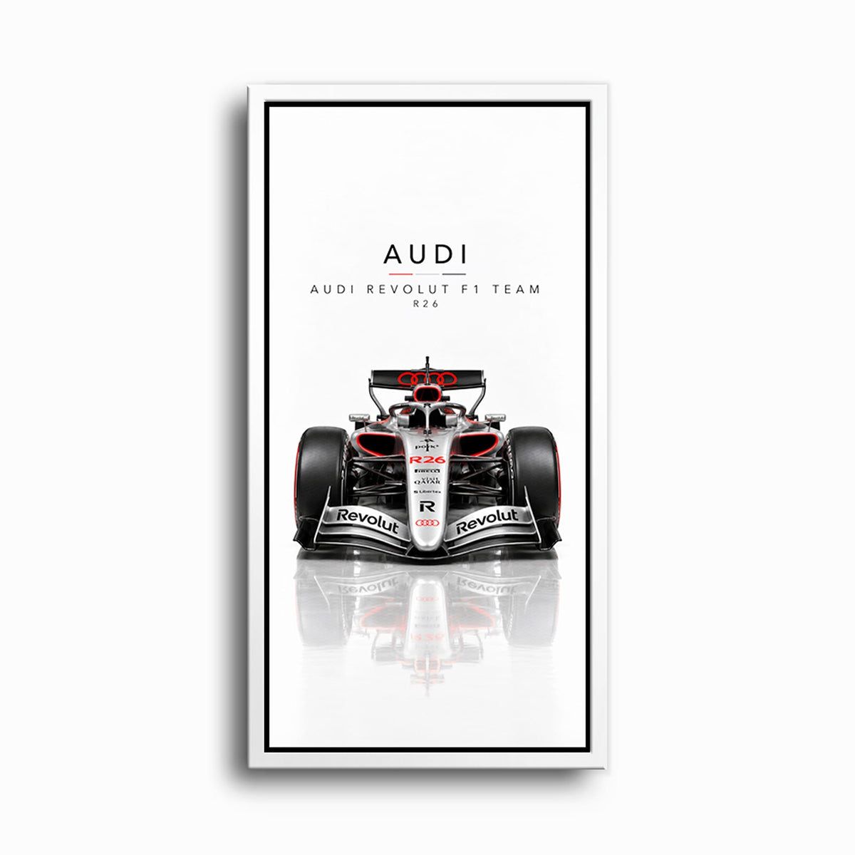 Audi Revolut F1 Team R26 Wall Art | Formula 1 Decor Cars