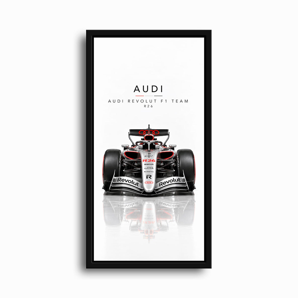 Audi Revolut F1 Team R26 Wall Art | Formula 1 Decor Cars