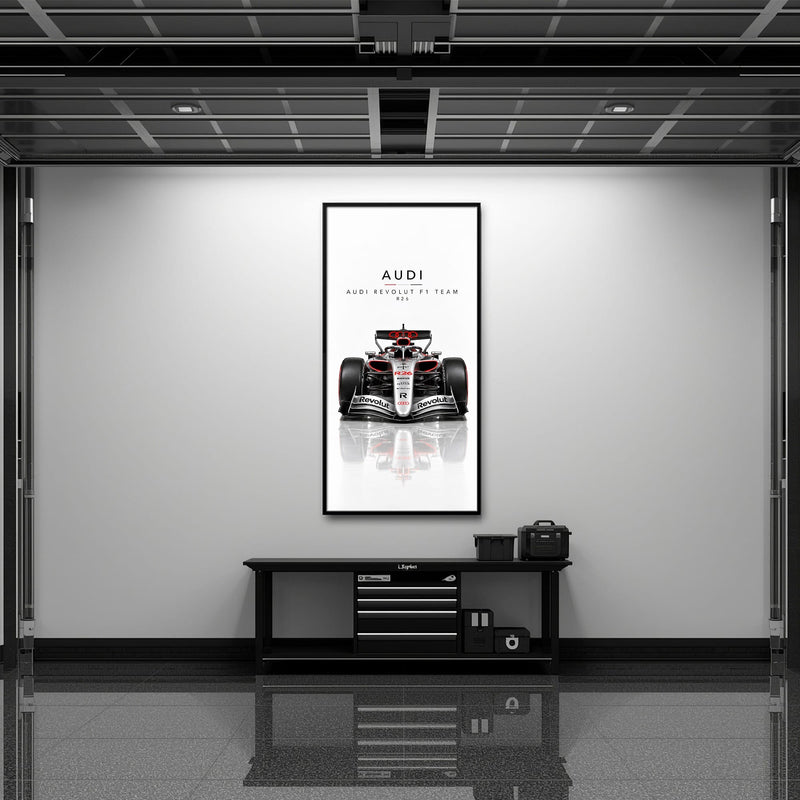 Audi Revolut F1 Team R26 Wall Art | Formula 1 Decor Cars