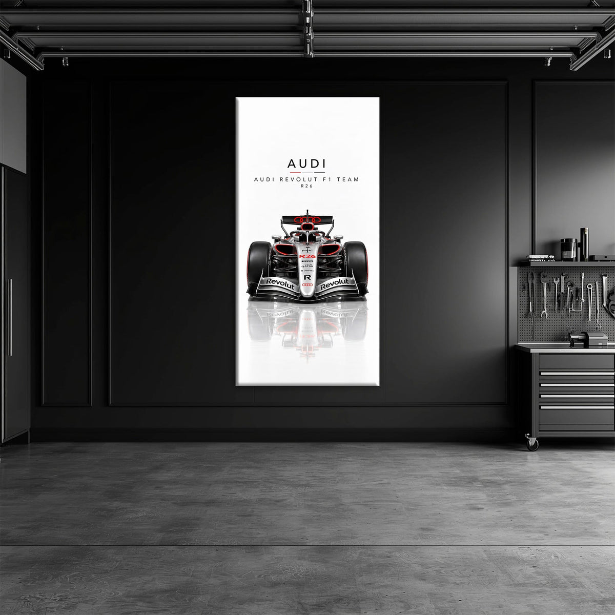 Audi Revolut F1 Team R26 Wall Art | Formula 1 Decor Cars