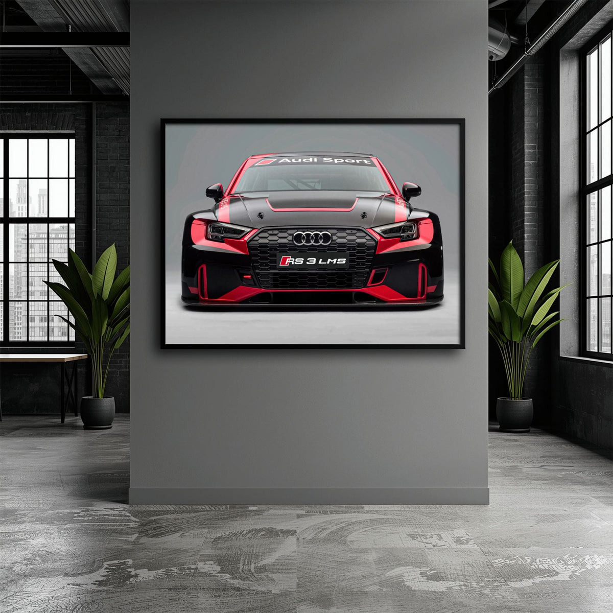 Audi LMS Racing Wall Art – Sport Car Canvas Print Cars