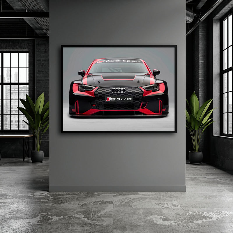 Audi LMS Racing Wall Art – Sport Car Canvas Print Cars