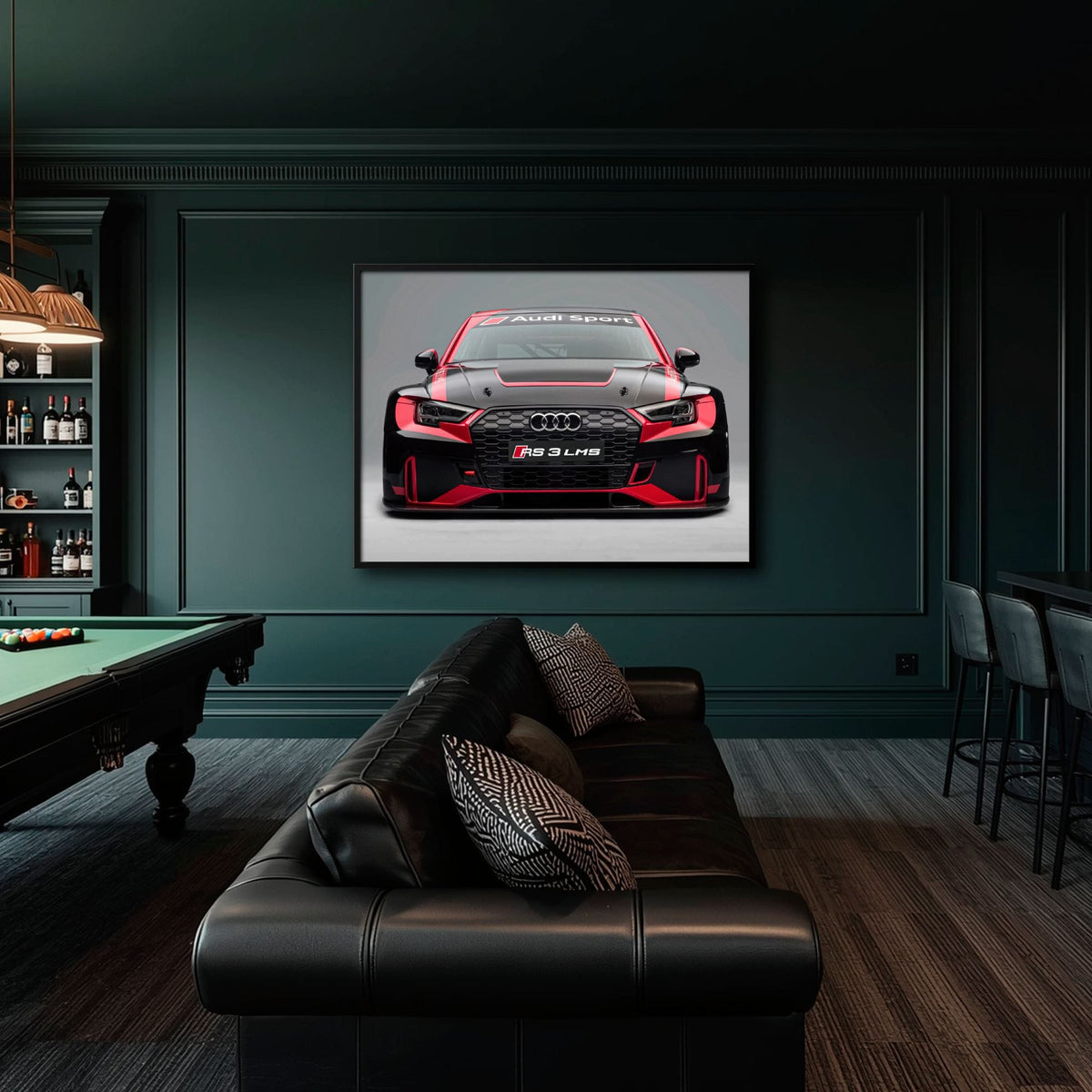 Audi LMS Racing Wall Art – Sport Car Canvas Print Cars