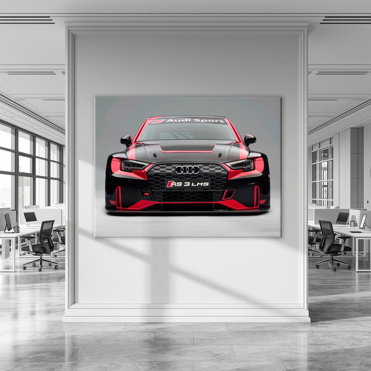 Audi LMS Racing Wall Art – Sport Car Canvas Print Cars